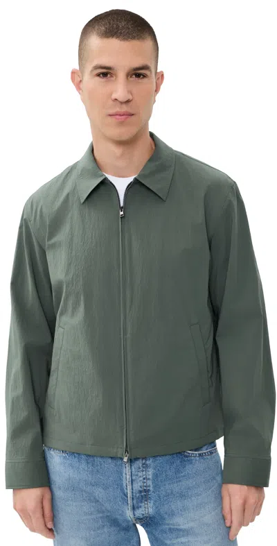 Theory City Zip Jacket Pine Grove In Green