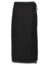 Theory Cl Tie Wrap Skirt In Black