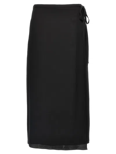 THEORY CL TIE WRAP SKIRT