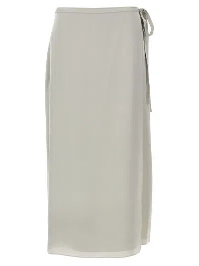 THEORY THEORY 'CL TIE WRAP' SKIRT