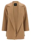 Theory 'clairene' Coat In Beige