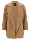 Theory 'clairene' Coat In Beige