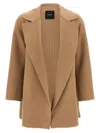 Theory 'clairene' Coat In Beige