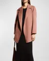 Theory Clairene Coat In Pink