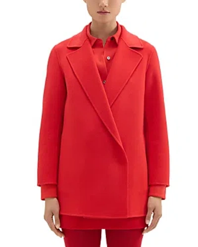 Theory Clairene Double Face Jacket In Red