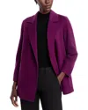 Theory Clairene Double Face Jacket In Purple