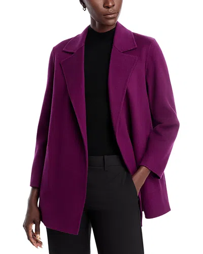 Theory Clairene Double Face Jacket In Purple