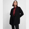 Theory Clairene Jacket In Double-face Wool-cashmere In Black