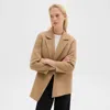 Theory Clairene Jacket In Double-face Wool-cashmere In New Camel