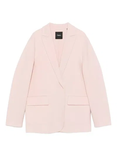 THEORY CLAIRENE NOTCHED-LAPEL BLAZER