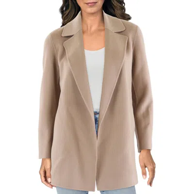 Theory Clairene Womens Unlined Wool Open Front