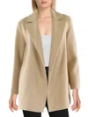 THEORY CLAIRENE WOMENS WOOL OPEN-FRONT WOOL COAT