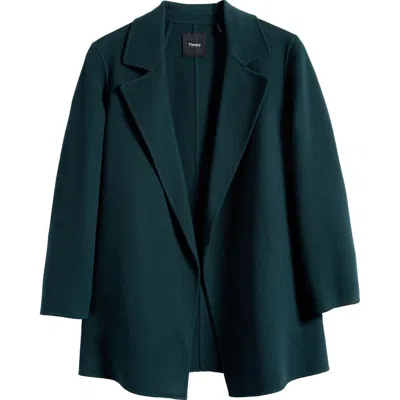 Theory Clairene Wool & Cashmere Jacket In Green