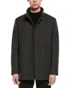 Theory Clarence Wool-blend Coat In Black