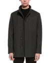 Theory Clarence Wool-blend Coat In Gray
