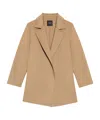 Theory Clairene Jacket In Double-face Wool-cashmere In Nude