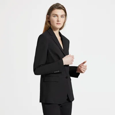Theory Classic Blazer In Good Linen In Black