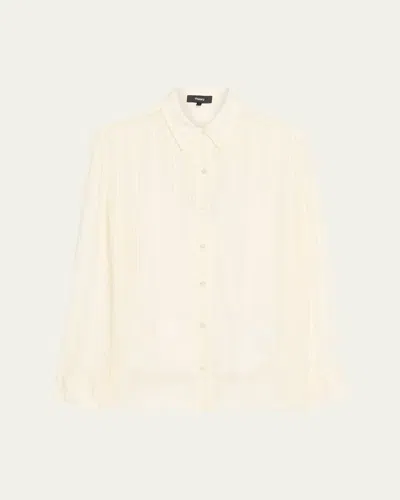THEORY CLASSIC BUTTON-FRONT SHIRT