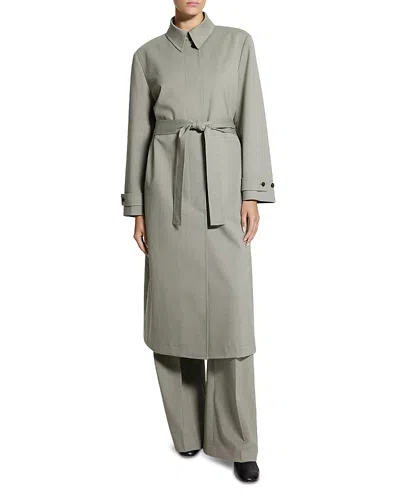 Theory Classic Car Coat In Gray