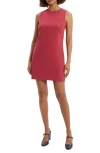 Theory Easy Mini Shift Dress In Deep Rose