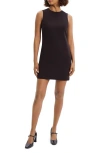 Theory Easy Mini Shift Dress In Hickory