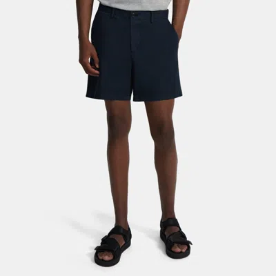 Theory Classic-fit 7" Short In Organic Cotton In Blue