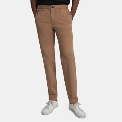 Theory Classic-fit Pant In Organic Cotton In Brown