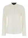 Theory 'classic' White Shirt With Pointed Collar In White