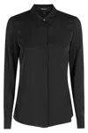 Theory Black Classic Fitted Shirt In Black