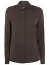Theory Classic Fitted Shirt In Brown