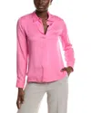 Theory Classic Fitted Silk Shirt