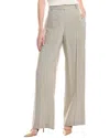 Theory Classic Straight Check Trousers In Gray