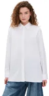 Theory Classic Menswear Shirt White In White
