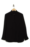 Theory Black Classic Fitted Shirt In Black