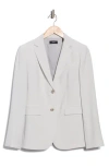 Theory Classic Modern Crepe Blazer In Gray