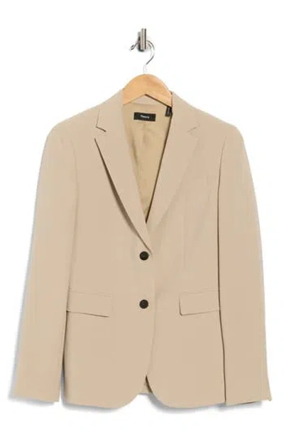 Theory Classic Modern Crepe Blazer In Multi