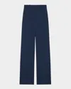 Theory Classic Ponte Straight Trousers In Brght Navy