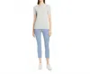 Theory Classic Skinny Ankle Pants In Chambray Blue Mid Rise In Blue