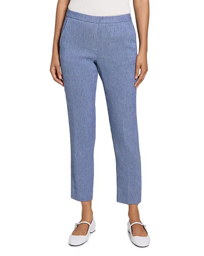 THEORY CLASSIC SLIM LEG LINEN PANTS