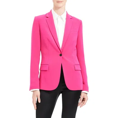 Theory Classic Staple Blazer In Pink