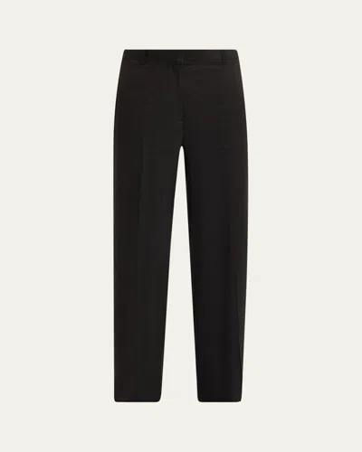 Theory Classic Straight-leg Trousers In Black