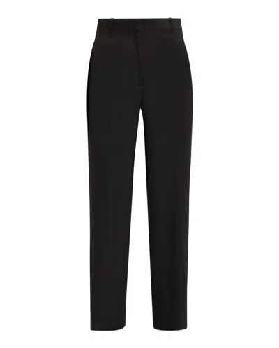 Theory Classic Straight-leg Trousers In Black