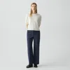 Theory Classic Straight Pant In Brushed Chino In Blue