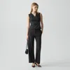 Theory Classic Straight Pant In Good Wool In Black