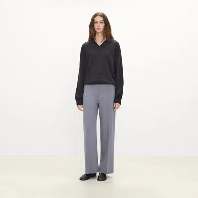 Theory Classic Straight Pant In Wool Gabardine In Multi