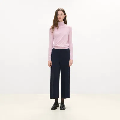 Theory Classic Straight Pull-on Pant In Admiral Crepe In Blue
