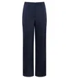Theory Classic Wide-leg Tailored Trousers In Blue