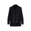 Theory Baltic Blue Recycled Wool Peacoat In Navy