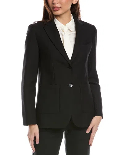 Theory Classic Wool-blend Blazer In Black