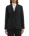 Theory Classic Wool-blend Blazer In Black